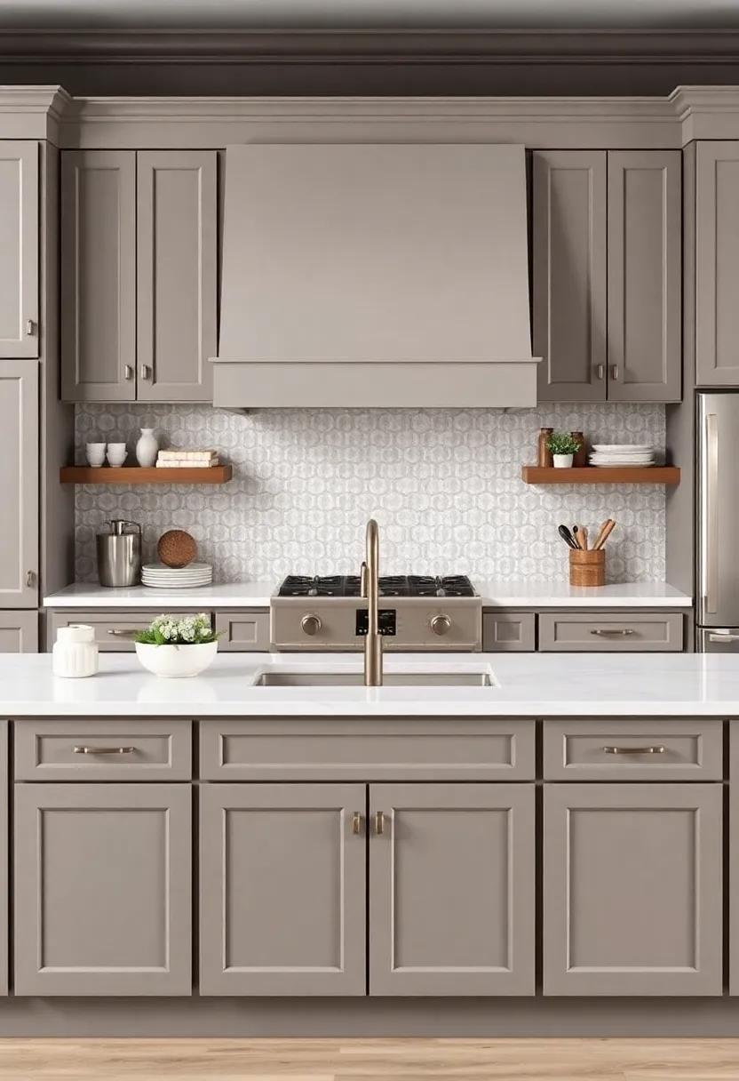 Elegant Taupe: A Sophisticated Companion to Gray Cabinetry