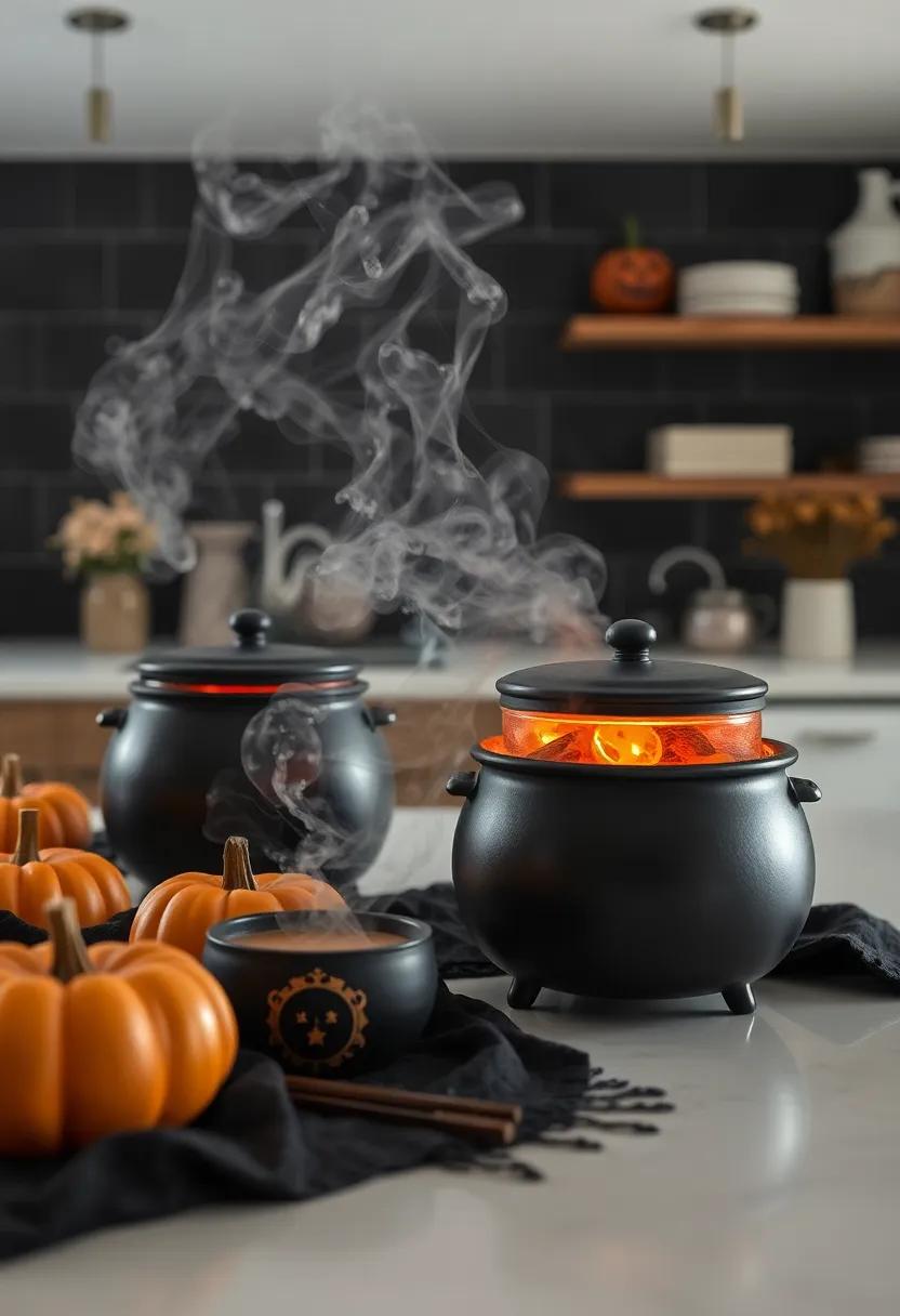 Bubbling⁢ Cauldrons: ​using⁤ Pots and Bowls for a​ Spooky Touch