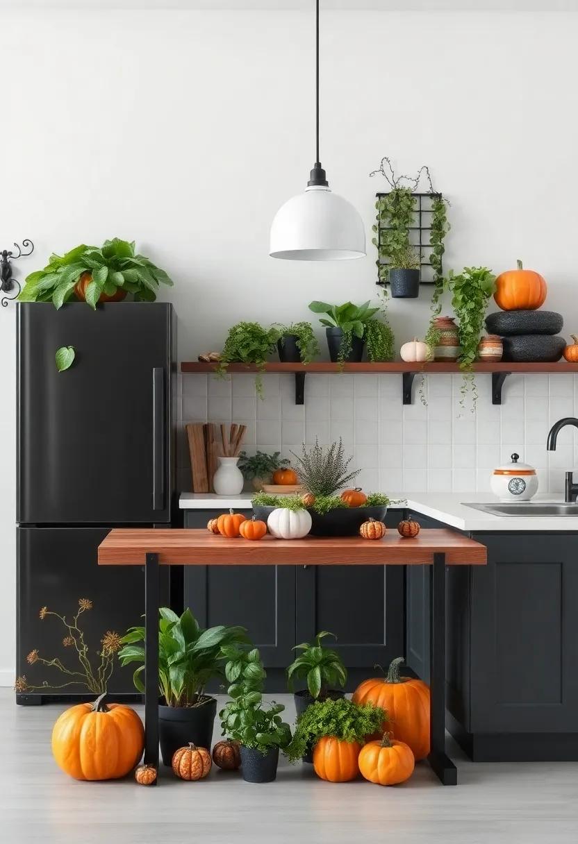 Ghoulish greens: Adding Seasonal⁢ Plants⁤ to Enhance ⁢Your Kitchen’s Charm