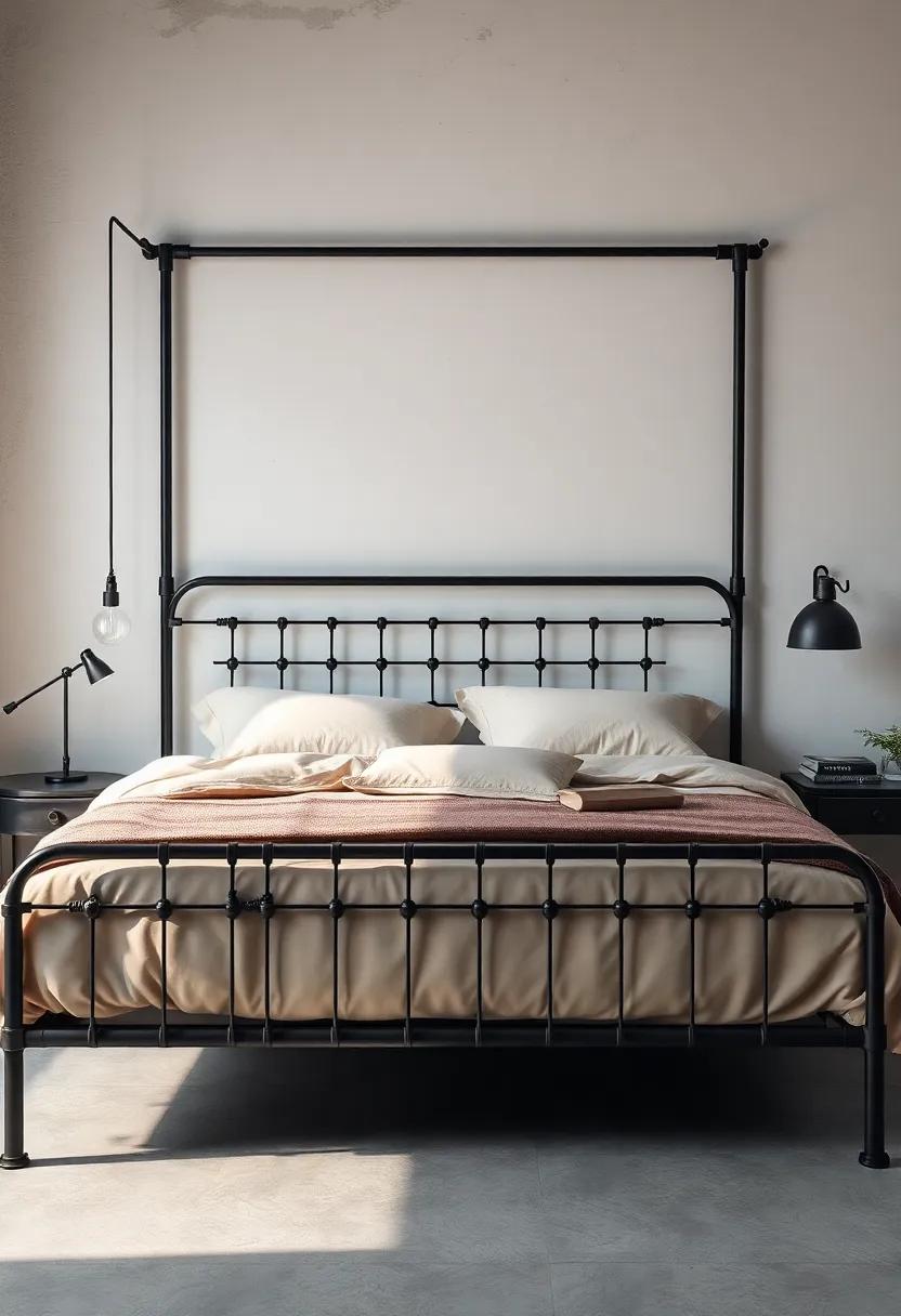 The Timeless Appeal of Steel and ‌Iron⁤ in Bedroom Settings