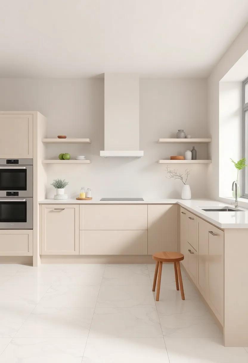 Invoking Serenity: How Cream Floor Tiles Can Influence Your Kitchen Mood