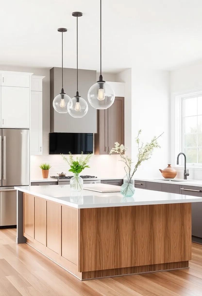 Transformative​ Lighting: ​Statement Fixtures Above Your‌ kitchen Island