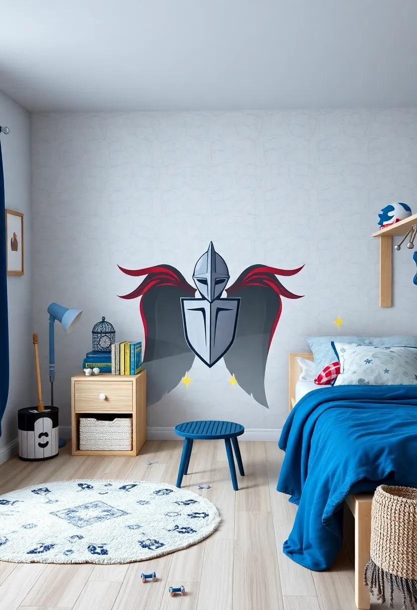 Using Wall ⁣Decals ⁣and Stickers to Amplify the⁢ knightly Atmosphere