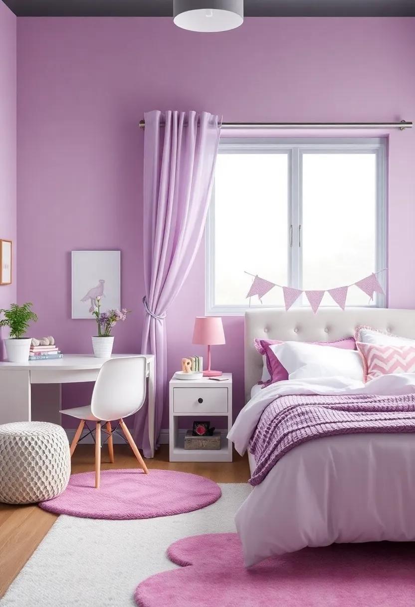 Playful Accent Pieces That ⁣Add Fun to a Girls'‌ Bedroom