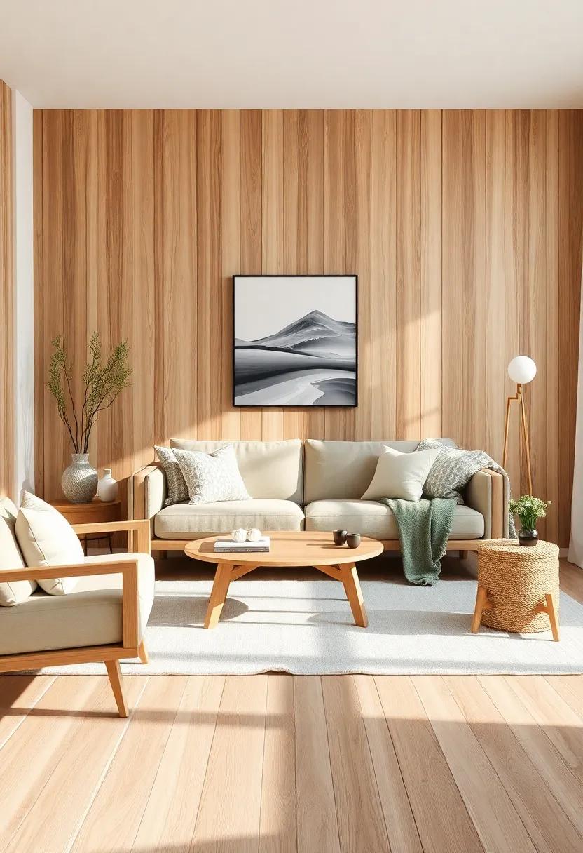 The Beauty of Natural Woods in Scandinavian Living Room Decor