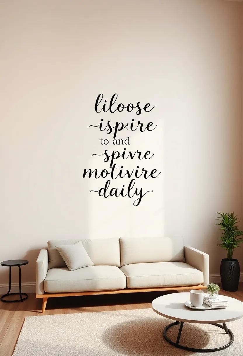 Choose ‍Elegant Typography⁣ Wall Decals to Inspire ​and Motivate Daily