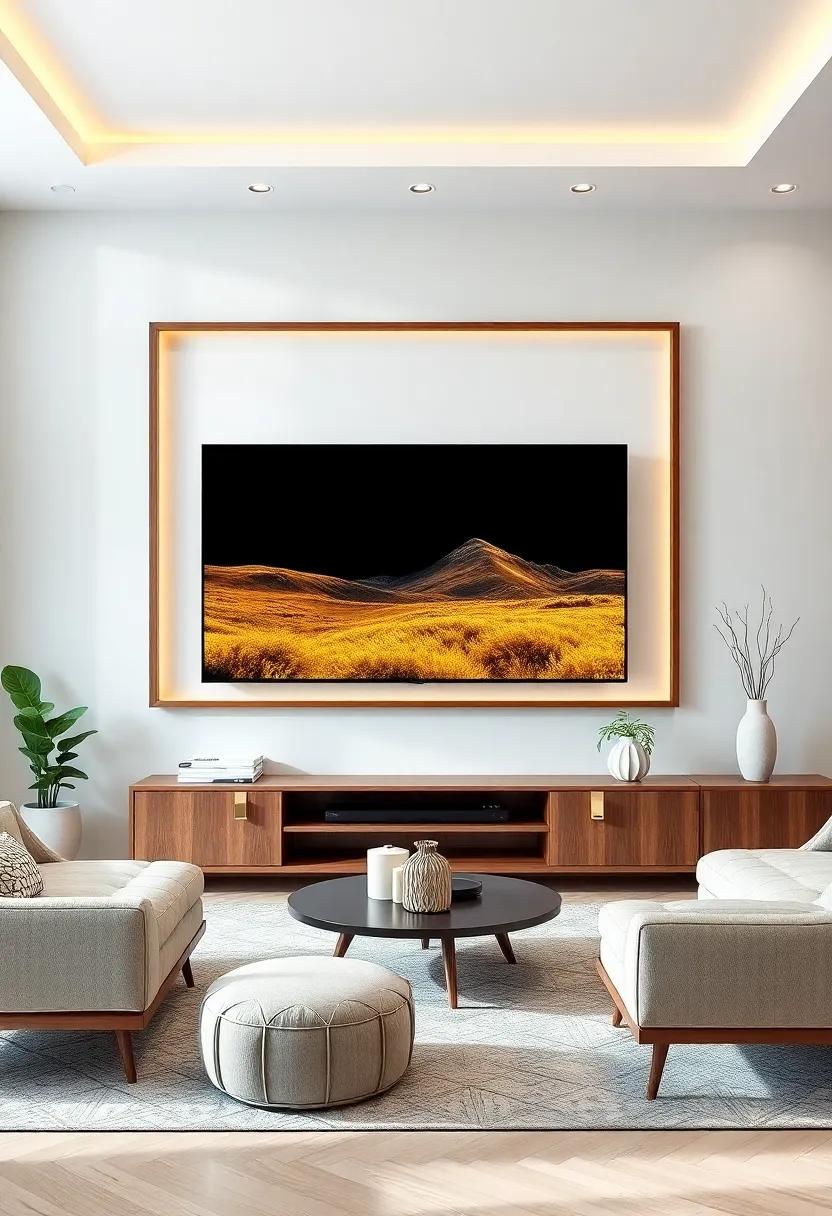 Transforming Your‍ Living⁢ Room ⁤Aesthetic With The ​Modern Frame ‍TV ‍Concept