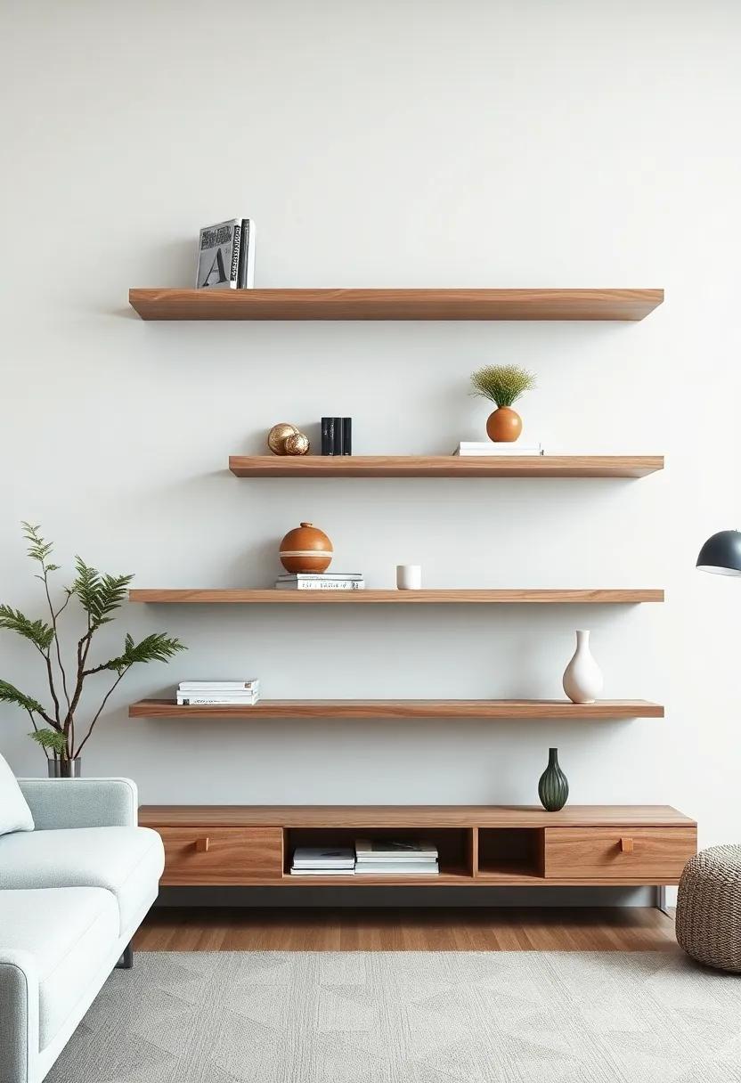 Transforming Vertical Space: The Aesthetic Appeal of Floating Shelves