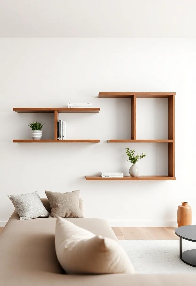 Layering Textures: combining Materials ​for Floating ‍shelf Displays