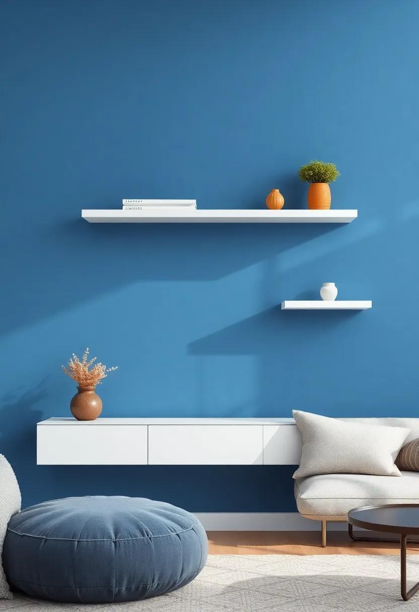 Contrast and ​Harmony: Balancing Floating Shelves with Wall Colors