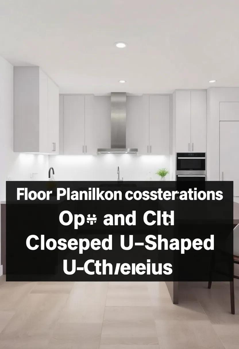 Floor‌ Plan Considerations⁣ for ⁤Open and Closed⁢ U-Shaped Kitchens