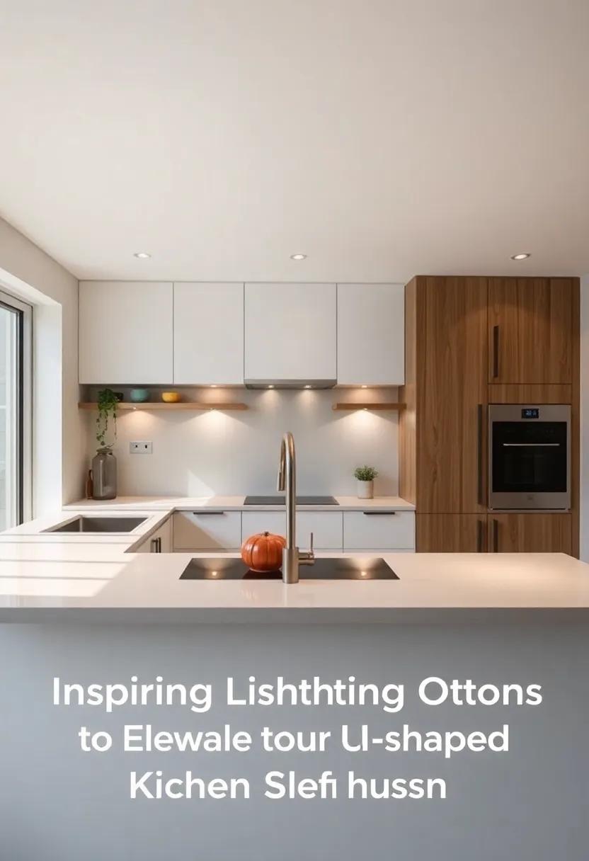 Inspiring Lighting Options to Elevate Your U-Shaped Kitchen Design