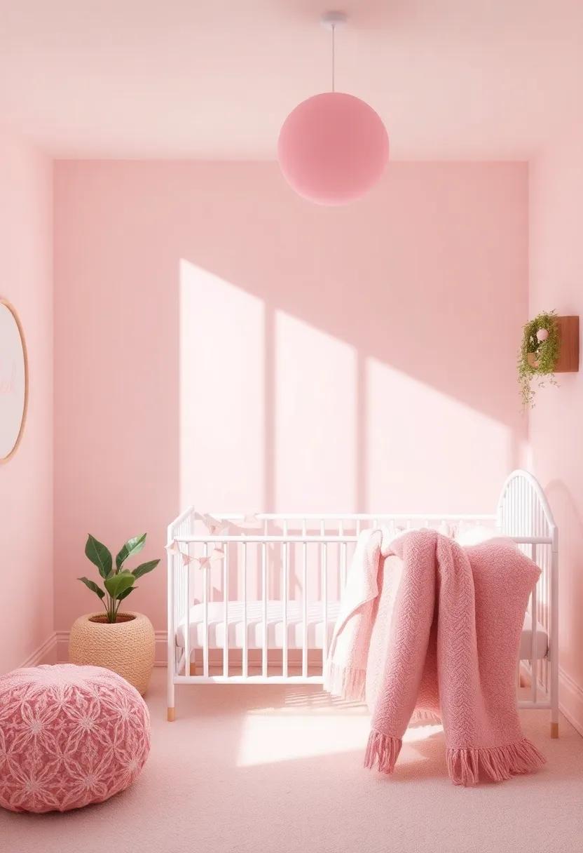 Whimsical Essence of Rose Pink in Nursery Design