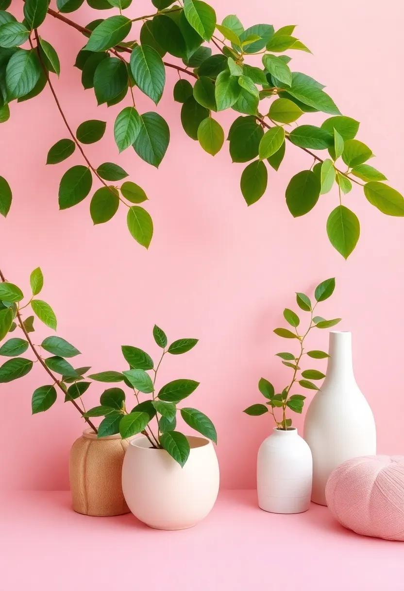 Nurturing Nature: Bringing Greenery to‍ a‌ Pink Palette