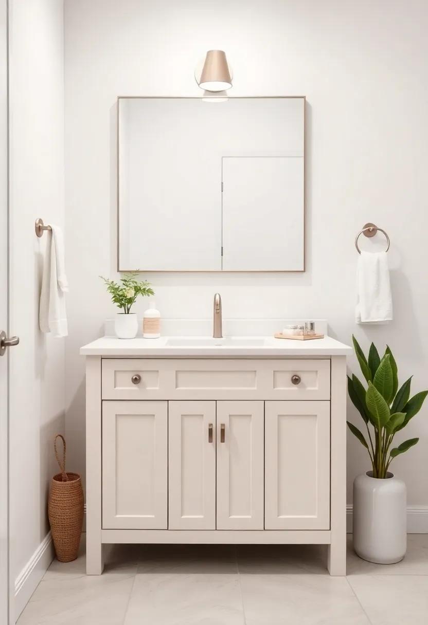 Creative Storage Solutions ⁤for a Charming Small Bathroom Vanity Experience