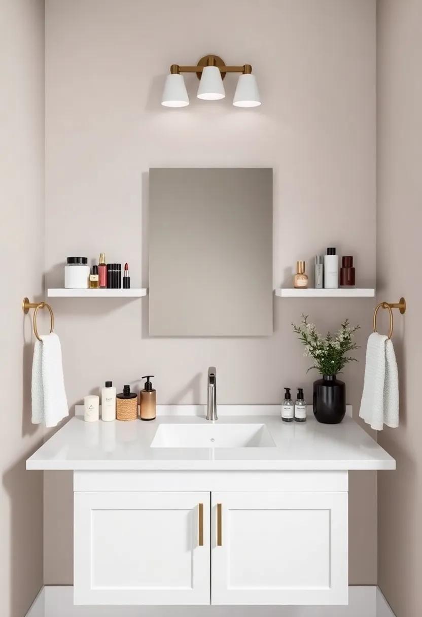 Embracing Vertical Space with Floating Shelves for Makeup ⁣and Accessories