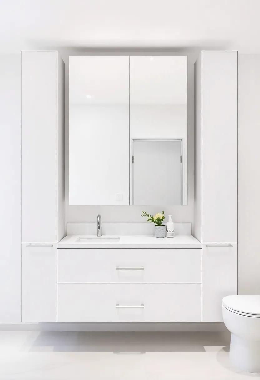 Sleek Mirrored Cabinets that Combine Style and⁤ Practicality