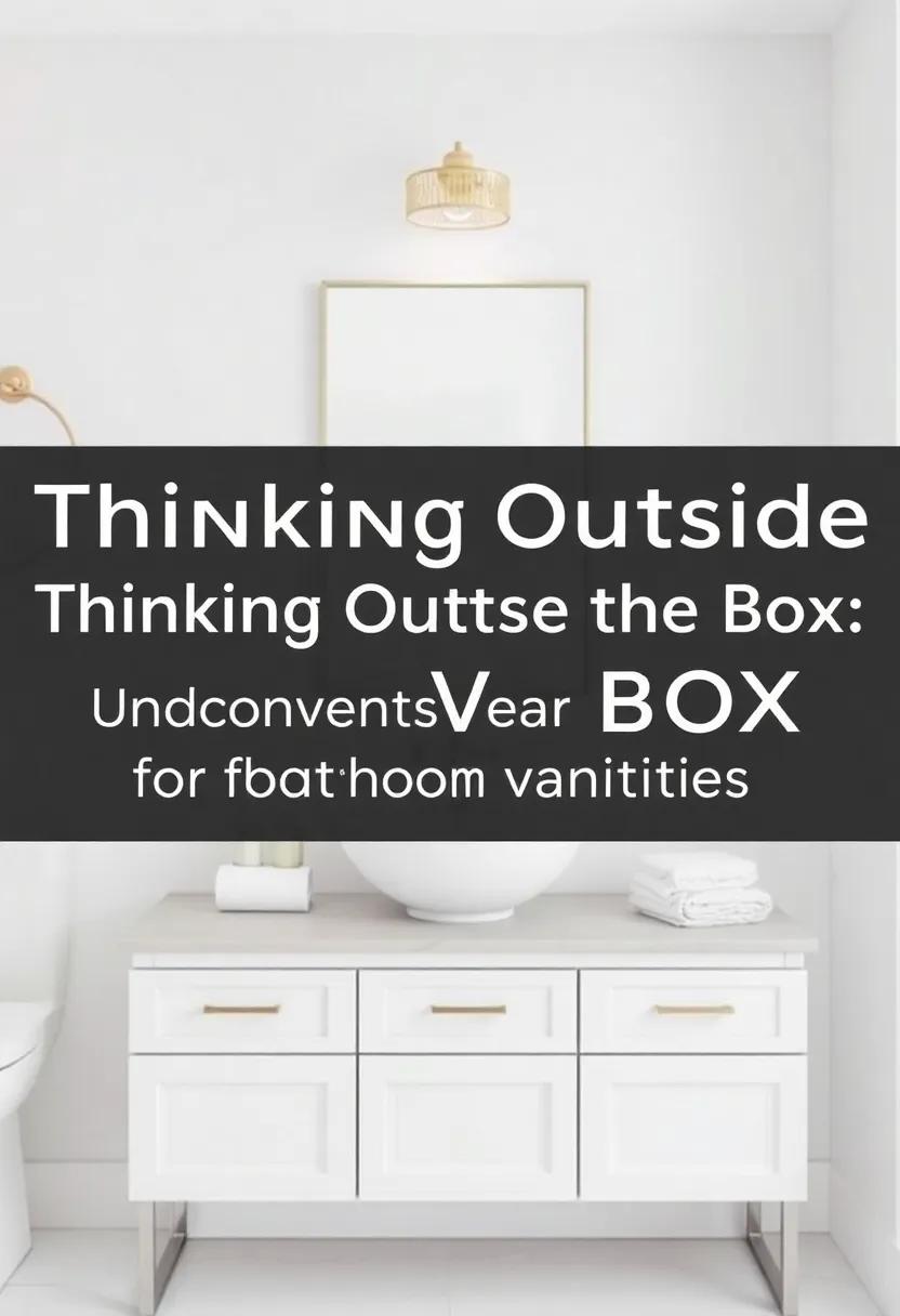 thinking Outside the Box: Unconventional ideas for Bathroom Vanities