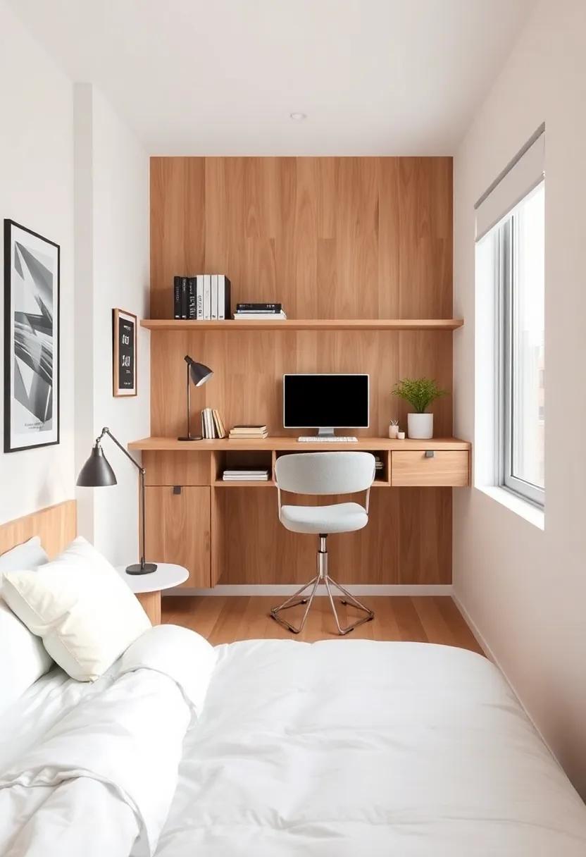 Innovative Floating Desks for Efficient Workspaces in Cozy Quarters