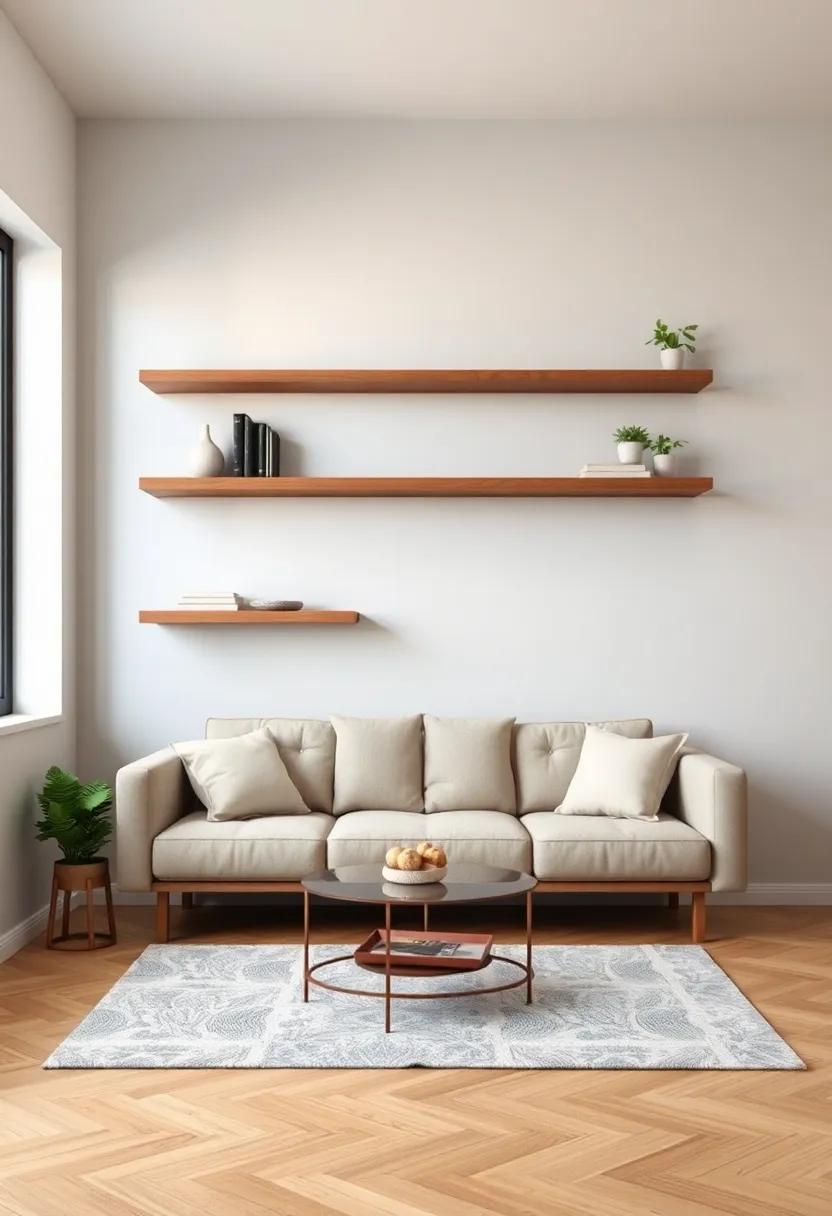 Mixing Textures: How to Combine Floating Shelves with ⁤Wall Finishes