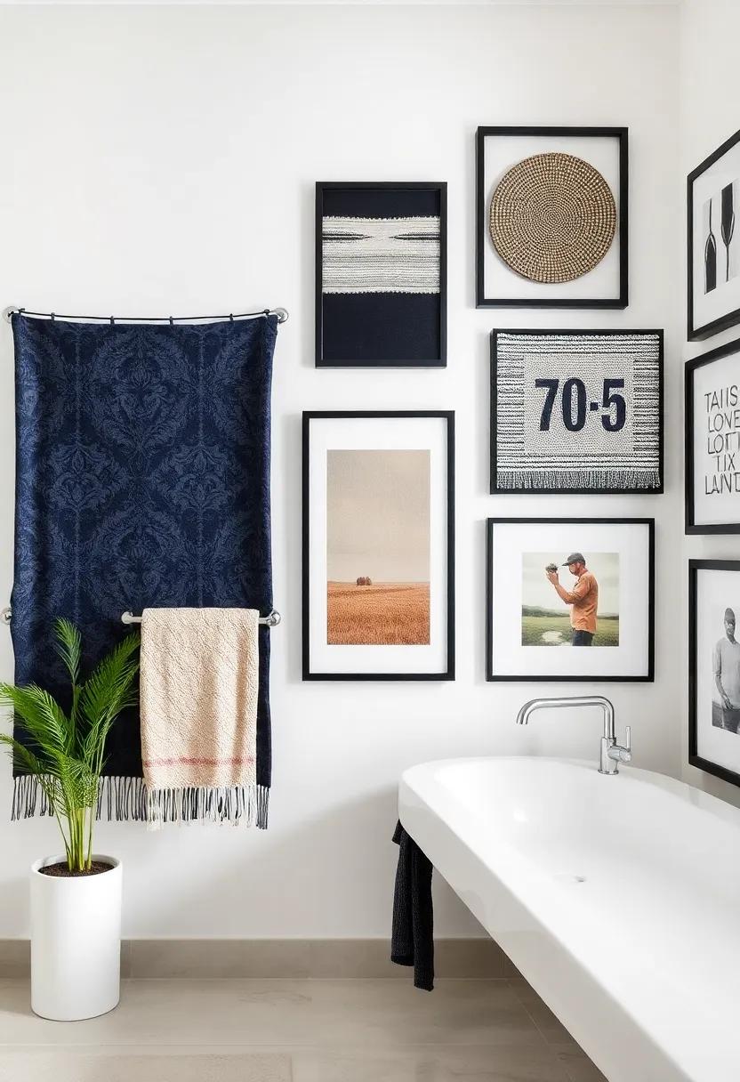 Design a⁤ Gallery Wall Featuring Framed Textiles and Fabrics