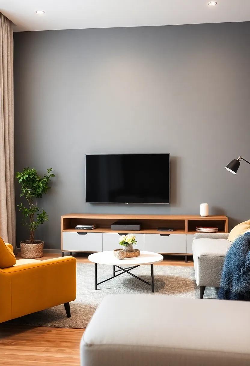 Combining comfort with style: Seating Arrangements Around Your ⁢TV⁤ Unit