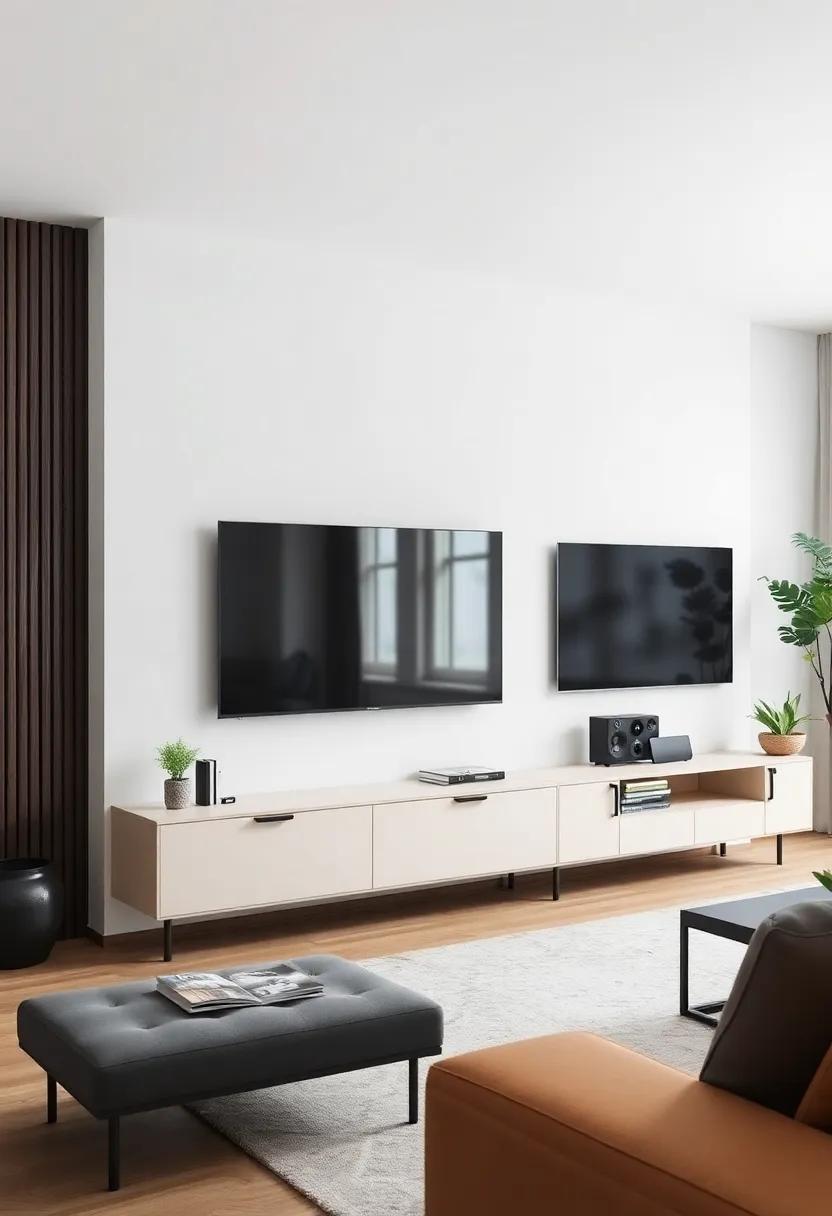 Creating a ⁢Smart Living Room with Tech-Integrated TV Units