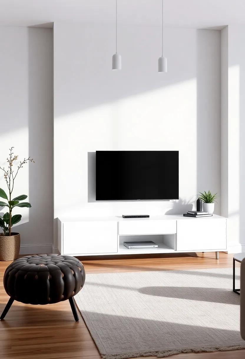 Embracing Minimalism: ⁢The​ Beauty of ‍Simple TV Units with Clean⁣ Lines