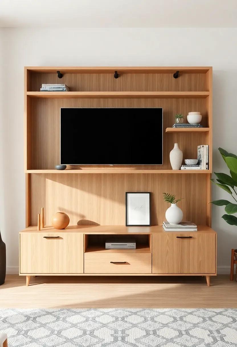 Styling with Open ‌Shelves: Showcasing ‌Decor through⁣ Your TV⁢ Unit