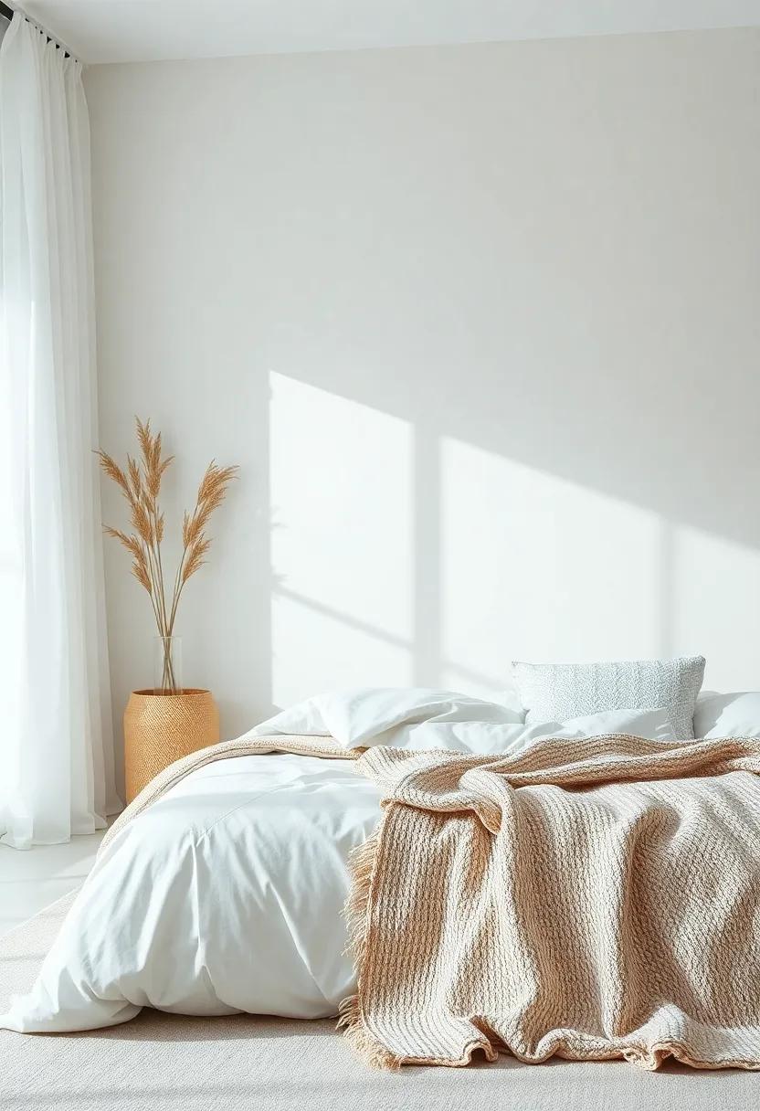 Layering Textures: Cozy Fabrics That Complement a White Bedroom Aesthetic