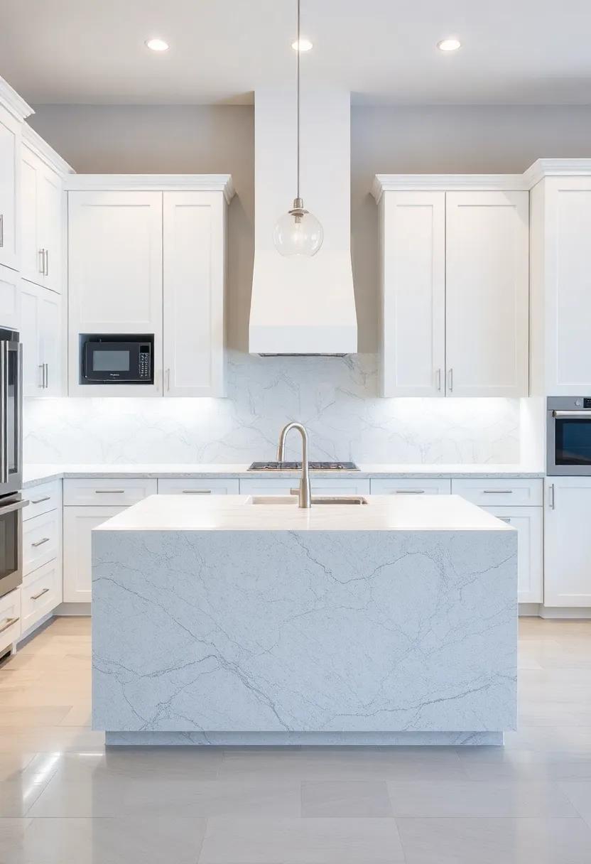 Creating a Focal Point: Highlighting a Stunning ⁣Gray Granite Island