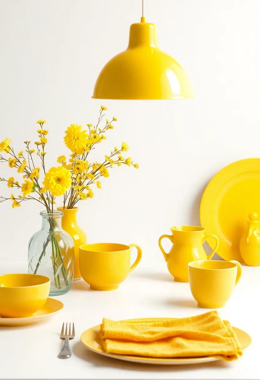 Artful Arrangements: Curating Yellow Tableware for Festive Gatherings