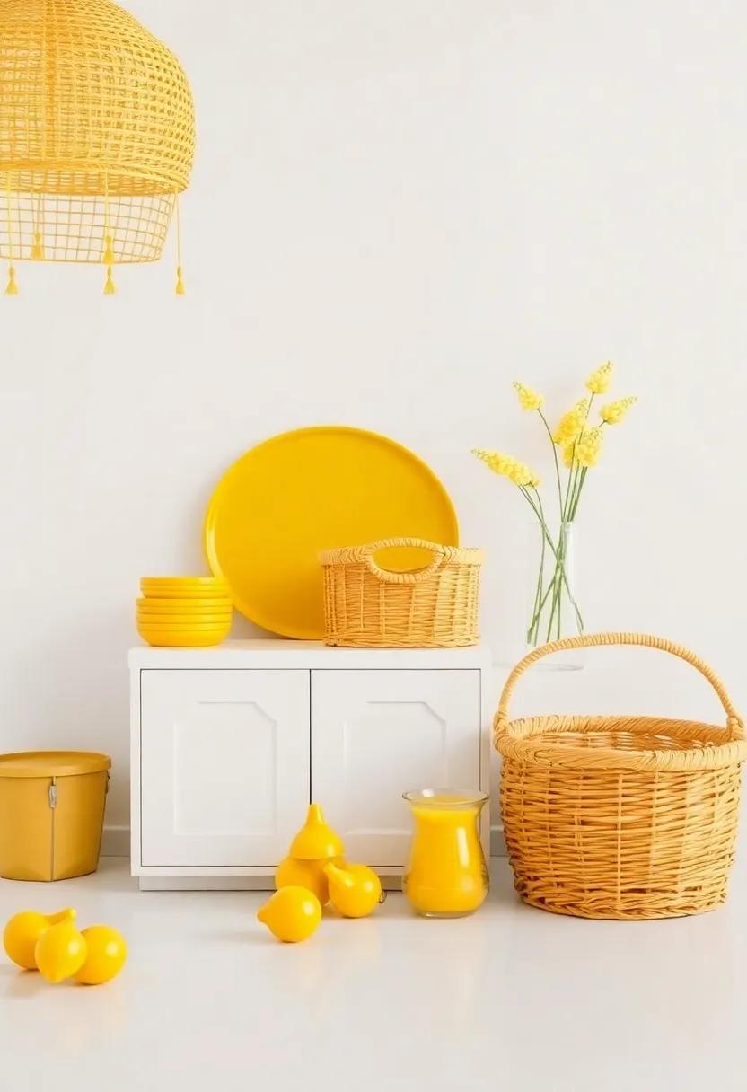 Creative Storage Solutions: Brightening ⁣Up with ⁢Yellow Baskets and Containers