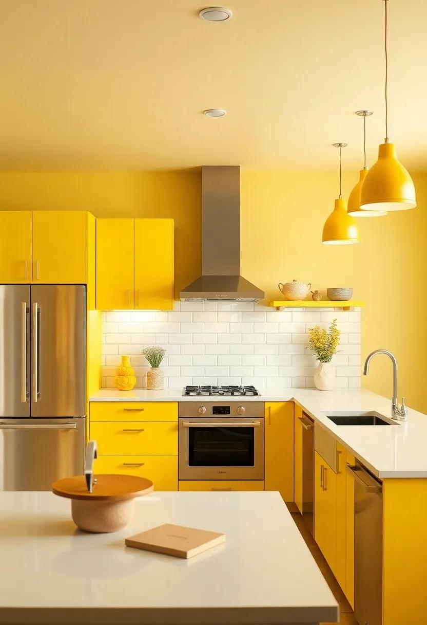 Lighting ‍with Flair:‍ Choosing ​Yellow Fixtures for a Bright Atmosphere