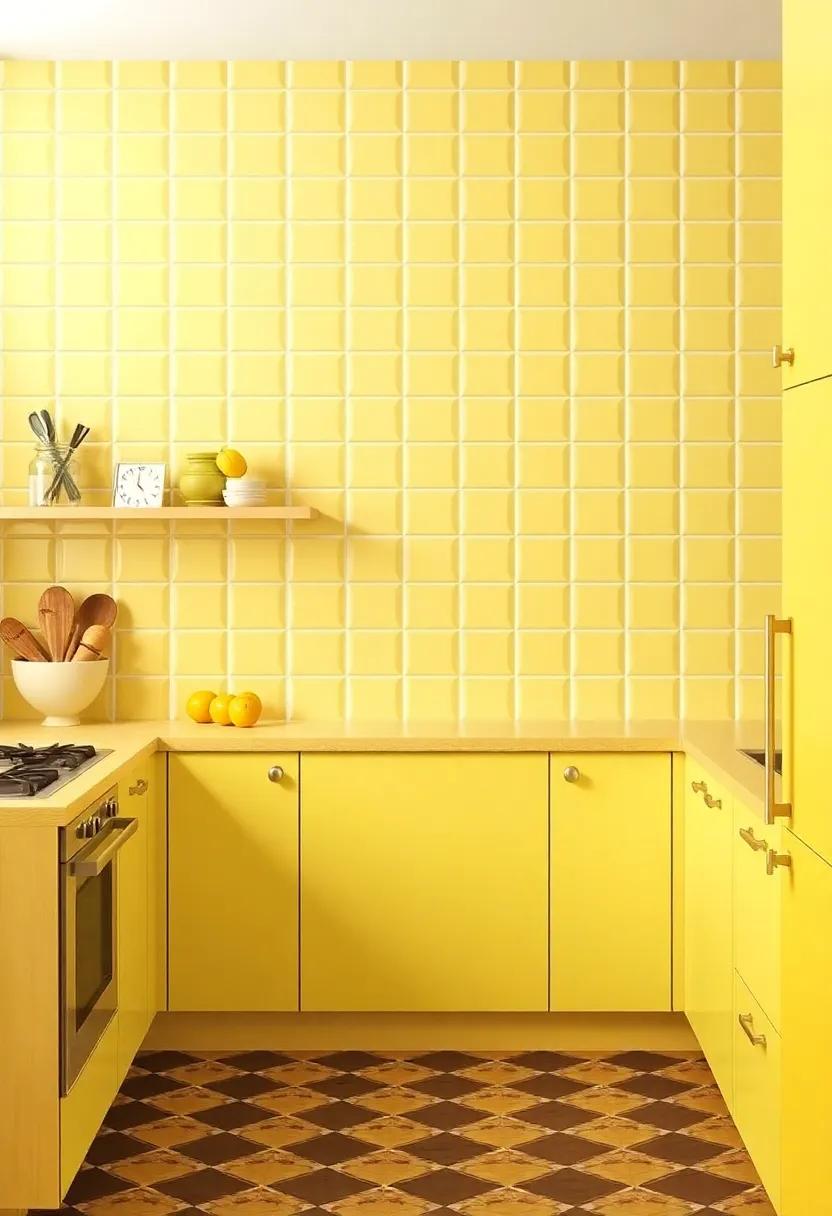 Playful Patterns: Exploring Yellow-themed Wallpaper and Tile Designs