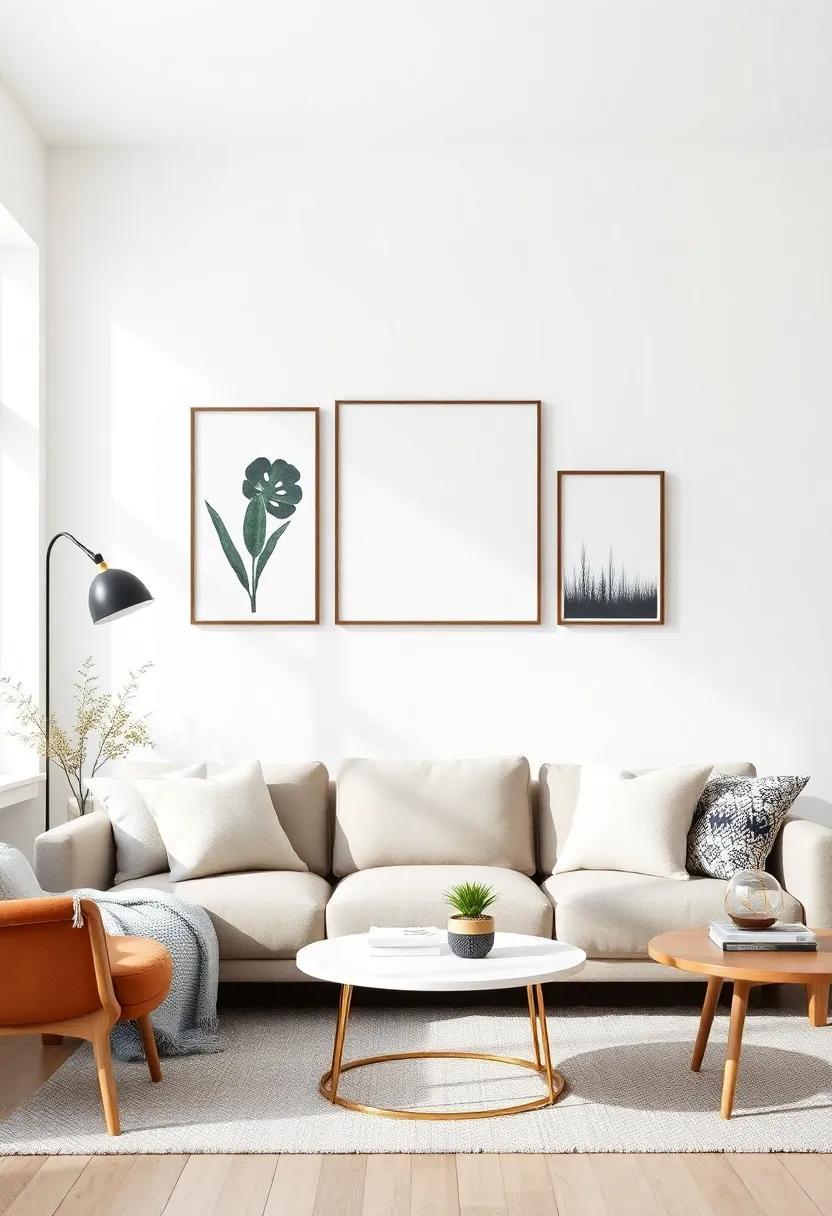 Embracing Minimalism: Inspiring Scandinavian Wall Decor Ideas for Your Living Room