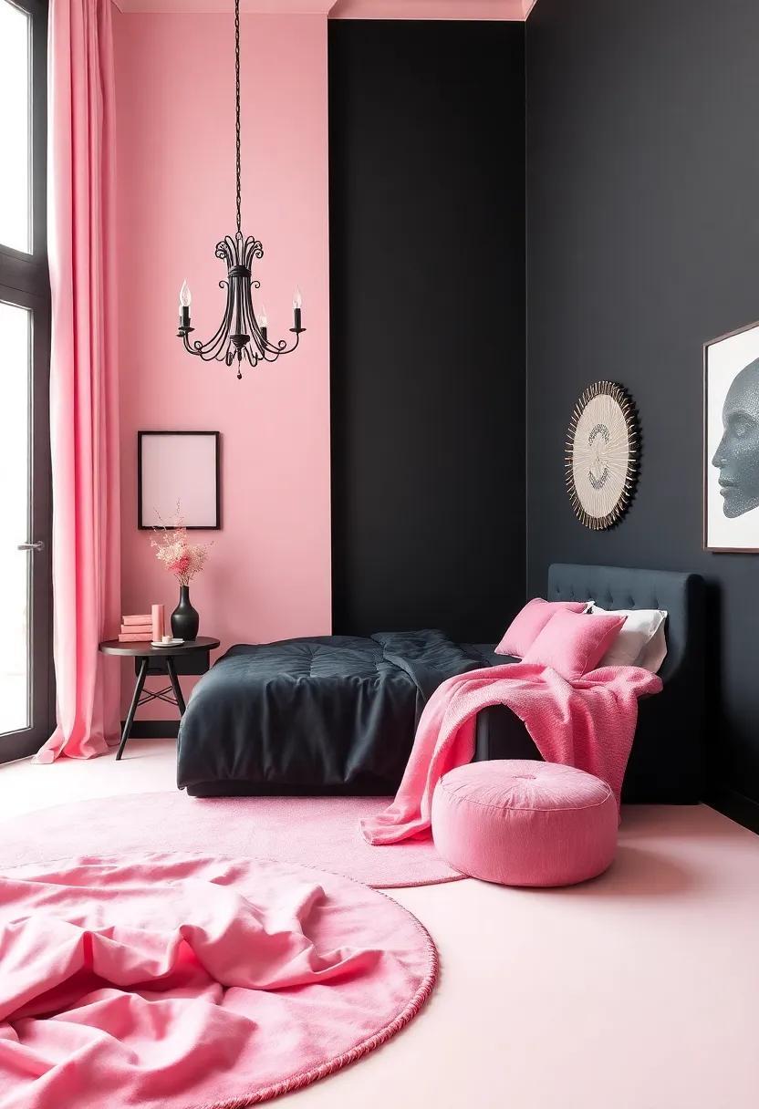 Embrace Chic Elegance: Black and Pink Girls Room Inspirations