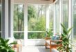 Embracing Nature: The Allure of a Screened Porch Adorned with Wood Paneling