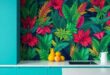 Embrace the Tropics: Transform Your Kitchen with Vibrant Backsplash Designs