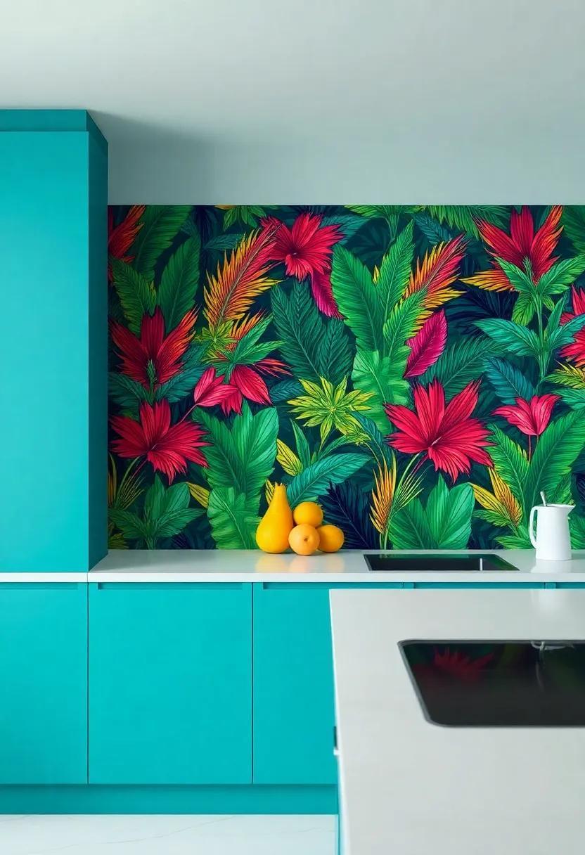 Embrace the Tropics: Transform Your Kitchen with Vibrant Backsplash Designs