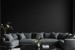 Embracing Elegance: The Allure of Dark Black Tones and Soft Finishes in Living Rooms