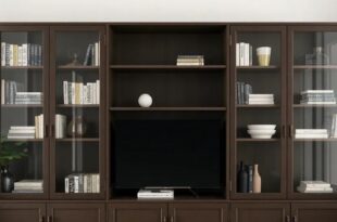 Elevate Your Space: The Timeless Charm of Living Room Bookcases with Glass Doors