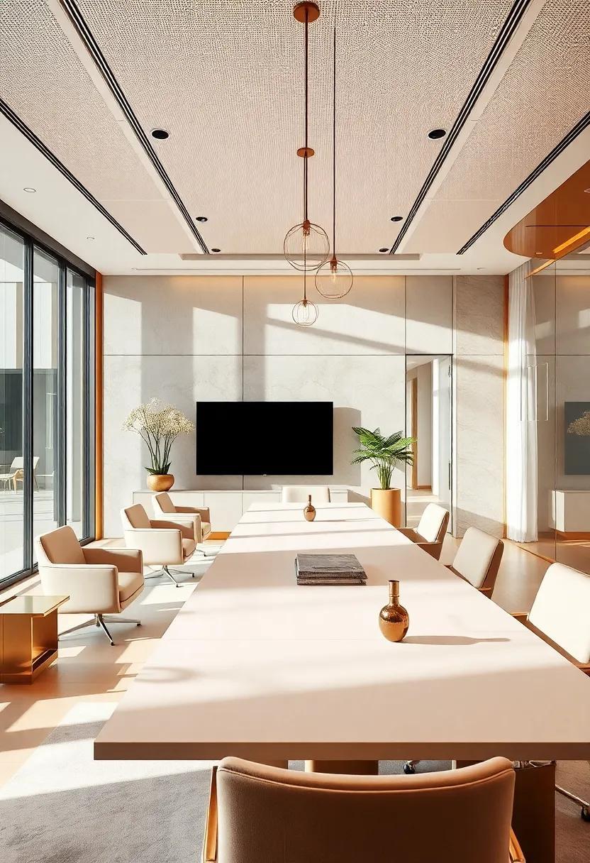 Elevate Your Workspace: The Allure of Metallic Gold in Luxury Office Design