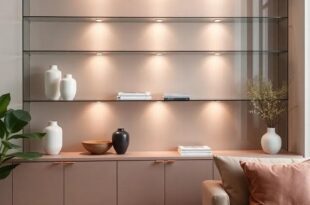 Showcase Your Style: The Allure of Glass-Front Living Room Shelves