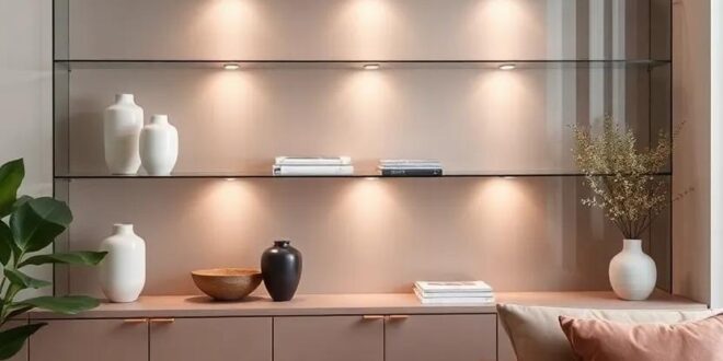 Showcase Your Style: The Allure of Glass-Front Living Room Shelves