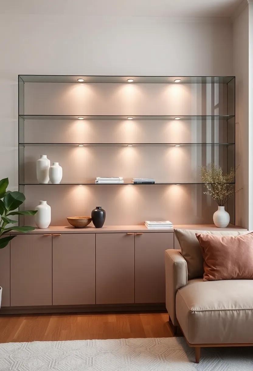 Showcase Your Style: The Allure of Glass-Front Living Room Shelves