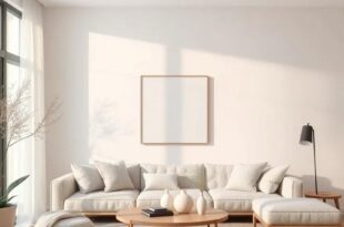 Embracing Serenity: Designing a Living Room with Natural Textures and Neutral Hues