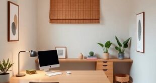 Crafting Calm: Japandi Home Offices Featuring Minimalist Desks for Inspired Productivity