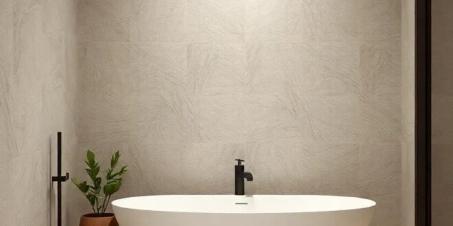 Embracing Serenity: Transforming Your Space with a Minimalist Natural Stone Bathroom
