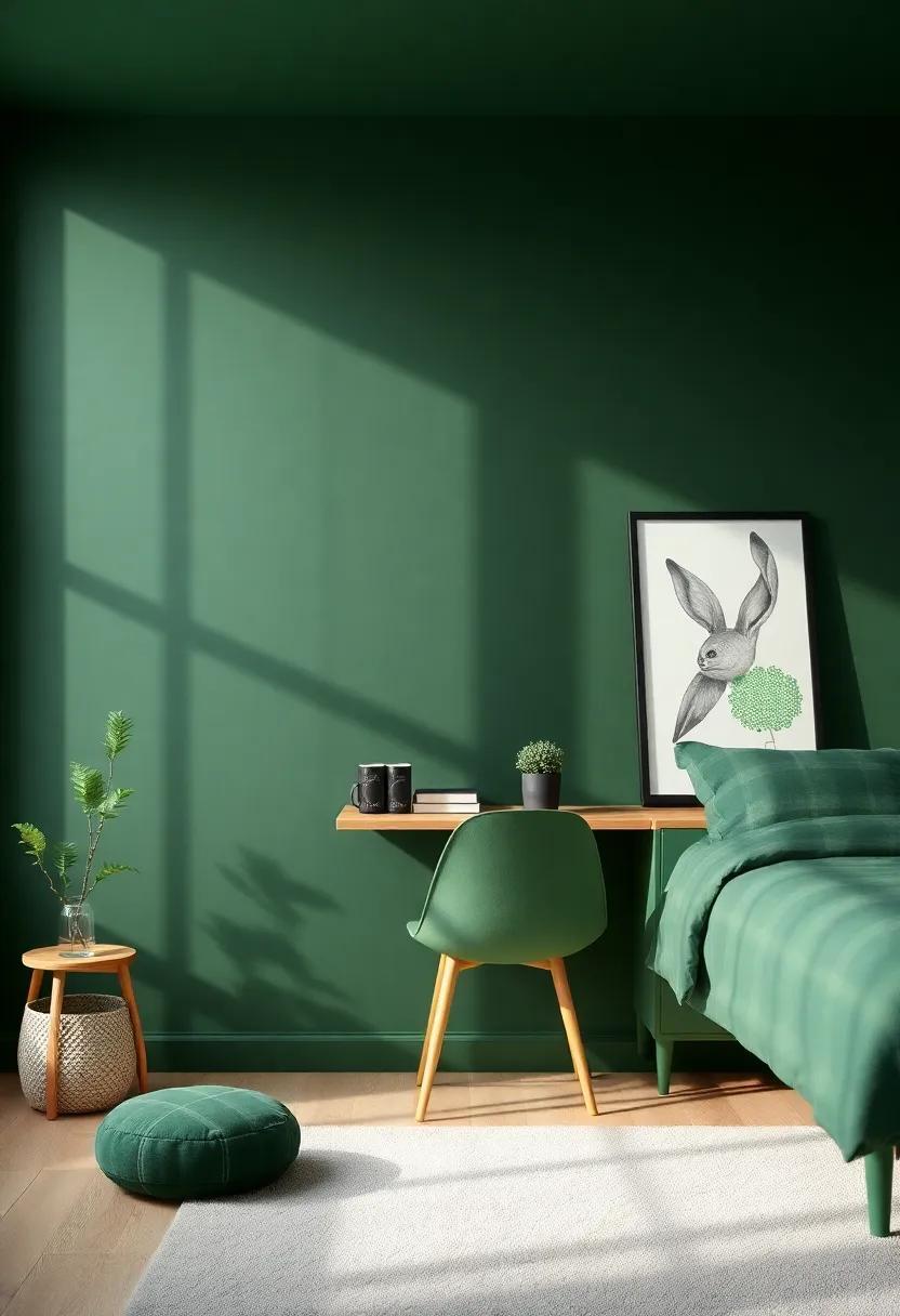 Transform Your Space: Dark Green Boys’ Teen Room Inspiration